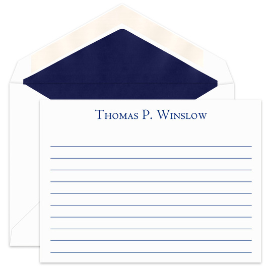 Simply Flat Note Cards with Writing Lines